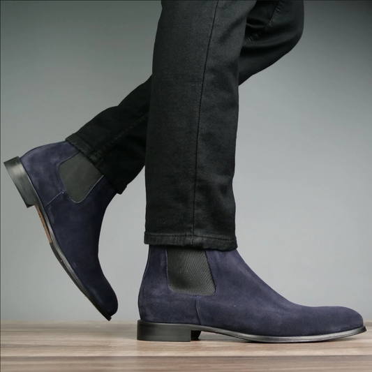 Lusso | FINO Imperial Twilight Indigo Suede Chelsea Boot