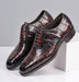 Lusso | FINO Imperial Ember Croc Lace Oxford