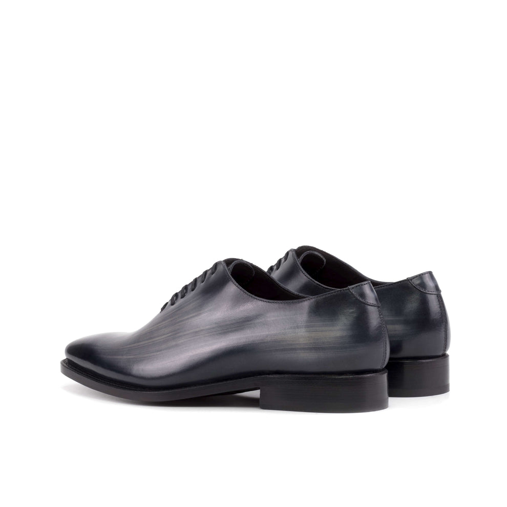 Lusso & FINO | Bespoke Grey Patina  Wholecut Oxford Shoe For Men's