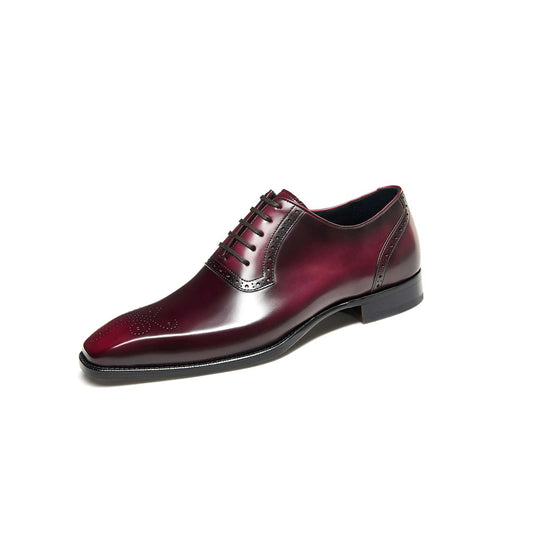 Burgundy Luxe Oxford Shoe for Men's