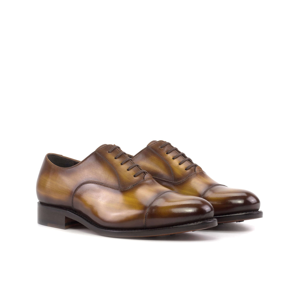 Lusso & FINO | Good Year Welted Patina Finished Oxford Shoe For Men's